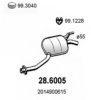 MERCE 2014900615 Middle Silencer